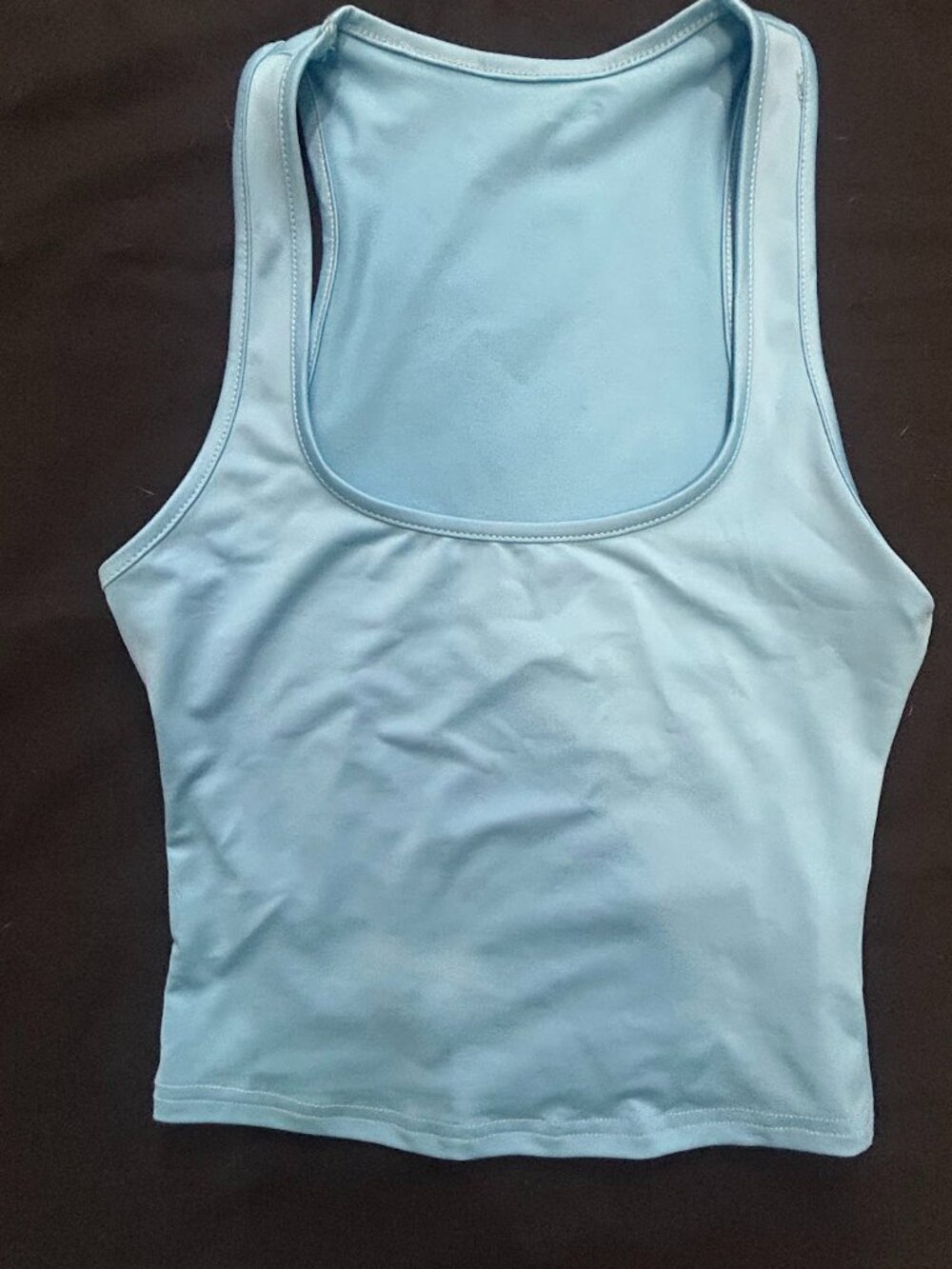 Women's Cropped Activewear Racerback Tank Top XS